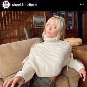 12th tribe cropped sweater